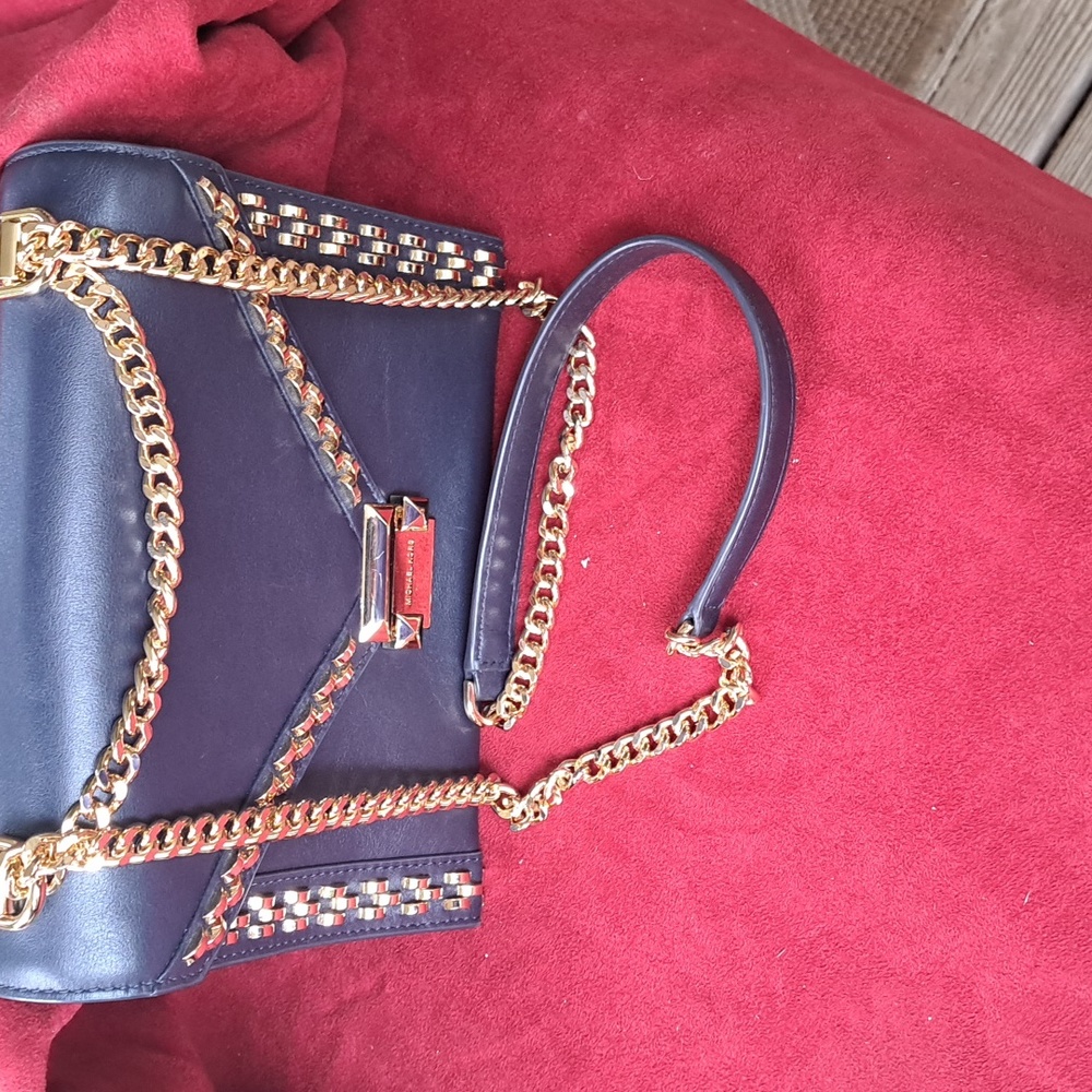 Michael Kors Navy Admiral With Gold Accents NEW WITH TAG - Picture 5 of 16